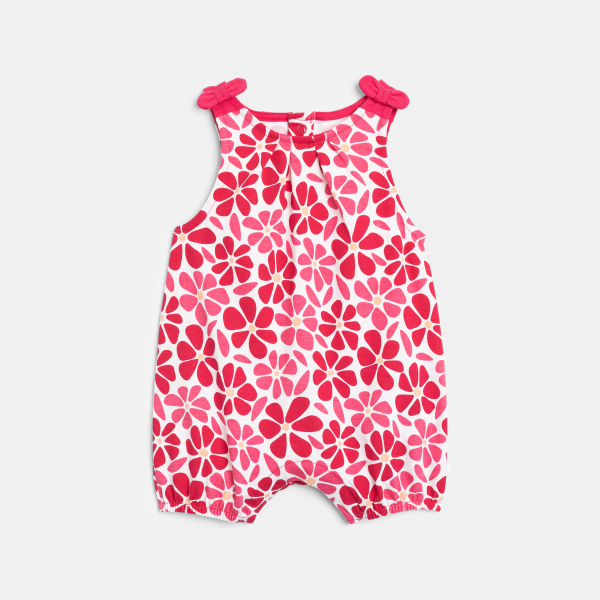 أفرول قصير زهري للطفلة الرضيعة